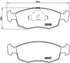 Brembo Brake Pads Front Various Variousm ( Set Lh&Rh) (P24019)