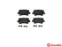 Brembo Brake Pads Rear Honda Civic ( Set Lh&Rh) (P28038)
