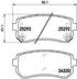 Brembo Brake Pads Rear Kia Cerato/Koup/H ( Set Lh&Rh) (P30051)