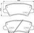 BREMBO Rear Brake Pad for Kia Picanto III JA & Kia Picanto II - P30111