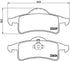 Brembo Brake Pads Rear Jeep Cherokee (Xj ( Set Lh&Rh) (P37006)