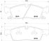Front Brake Pads (Set) for Jeep Grand Cherokee WK2 – P37017