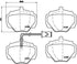 Brembo Brake Pads Rear Land Rover  Discovery ( Set Lh&Rh) (P44003)