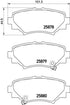 Brembo Brake Pads Rear Mazda 3 ( Set Lh&Rh) (P49049)