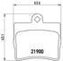 Brembo Brake Pads Rear Mercedes C Class ( Set Lh&Rh) (P50024)