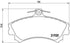 Brembo Brake Pads Front Smart 700 Cab Ford ( Set Lh&Rh) (P50055)