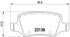 Brembo Brake Pads Rear Mercedes A160/A19 '0 ( Set Lh&Rh) (P50058)