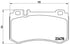 Brembo Brake Pads Rear Mercedes Clk Amg C29 ( Set Lh&Rh) (P50077)