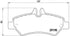 Brembo Brake Pads Rear Mercedes Sprinter/Vw ( Set Lh&Rh) (P50084)
