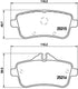 Brembo Brake Pads Rear Mercedes Gl-Class X1 ( Set Lh&Rh) (P50101)