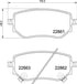 Brembo Brake Pads Rear Mercedes-Benz ( Set Lh&Rh) (P50153)