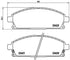 Brembo Brake Pads Front Nissan X-Trail ( Set Lh&Rh) (P56040)