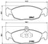 Brembo Brake Pads Front Opel Corsa 14 1.4 ( Set Lh&Rh) (P59011)