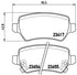 Brembo Brake Pads Rear Opel Astra Zafira ( Set Lh&Rh) (P59038)