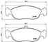 Brembo Brake Pads Front Peugeot 306 ( Set Lh&Rh) (P61051)