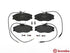 Brembo Brake Pads Front Peugeot 406 ( Set Lh&Rh) (P61057)