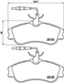 Brembo Brake Pads Front Peugeot 306 ( Set Lh&Rh) (P61060)