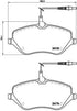 Brembo Brake Pads Front Peugeot 407 ( Set Lh&Rh) (P61078)