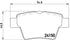 Brembo Brake Pads Rear Citroen C4 ( Set Lh&Rh) (P61080)
