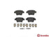 Brembo Brake Pads Rear Peugeot 207 Van0 ( Set Lh&Rh) (P61100)