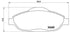 Brembo Brake Pads Front Peugeot 308 Xs1 ( Set Lh&Rh) (P61101)