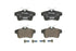Brembo Brake Pads Rear Citroen Ds4/Ds5 ( Set Lh&Rh) (P61114X)