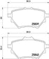 Brembo Brake Pads Rear Citroen C4/ Peugeot ( Set Lh&Rh) (P61122)
