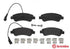 Brembo Brake Pads Rear Fiat Ducato ( Set Lh&Rh) (P61125)