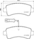 Brembo Brake Pads Rear Fiat Ducato/Peugeot Boxer ( Set Lh&Rh) (P61130)