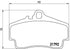 Brembo Brake Pads Rear Porsche 911/Boxst ( Set Lh&Rh) (P65008)
