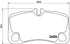 Brembo Brake Pads Rear Porsche 911 (997) ( Set Lh&Rh) (P65022)