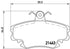 Brembo Brake Pads Front Renault Clio Megane ( Set Lh&Rh) (P68008)