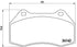 Brembo Brake Pads Front Renault Megan ( Set Lh&Rh) (P68036)