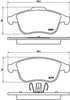 Brembo Brake Pads Front Renault Sceni Megane ( Set Lh&Rh) (P68047)