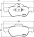 Brembo Brake Pads Front Renault Megane ( Set Lh&Rh) (P68048)