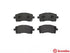 Brembo Brake Pads Frt Sub Outback 1/2/I ( Set Lh&Rh) (P78010)