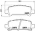 Brembo Brake Pads Front Subaru Forester ( Set Lh&Rh) (P78011)