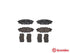 Brembo Brake Pads Rear Sub Outback 2/Leg ( Set Lh&Rh) (P78020)