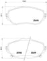 Brembo Brake Pads Front Toyota Corolla 2014 ( Set Lh&Rh) (P83150)