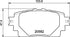 Brembo Brake Pads Rear Toyota ( Set Lh&Rh) (P83174)