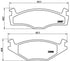 Brembo Brake Pads Front Vw Golf/Jetta ( Set Lh&Rh) (P85005)