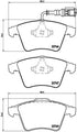 Brembo Brake Pads Front Vw Caravelle ( Set Lh&Rh) (P85082)