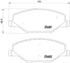 Brembo Brake Pads Front Vw Polo ( Set Lh&Rh) (P85121)
