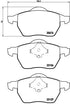 Brembo Brake Pads Front Volvo V70/C70 S70 ( Set Lh&Rh) (P86015)