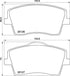 Brembo Brake Pads Front Volvo ( Set Lh&Rh) (P86031)