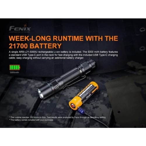 Fenix Flashlight PD36 Tactical 3000 Lumens