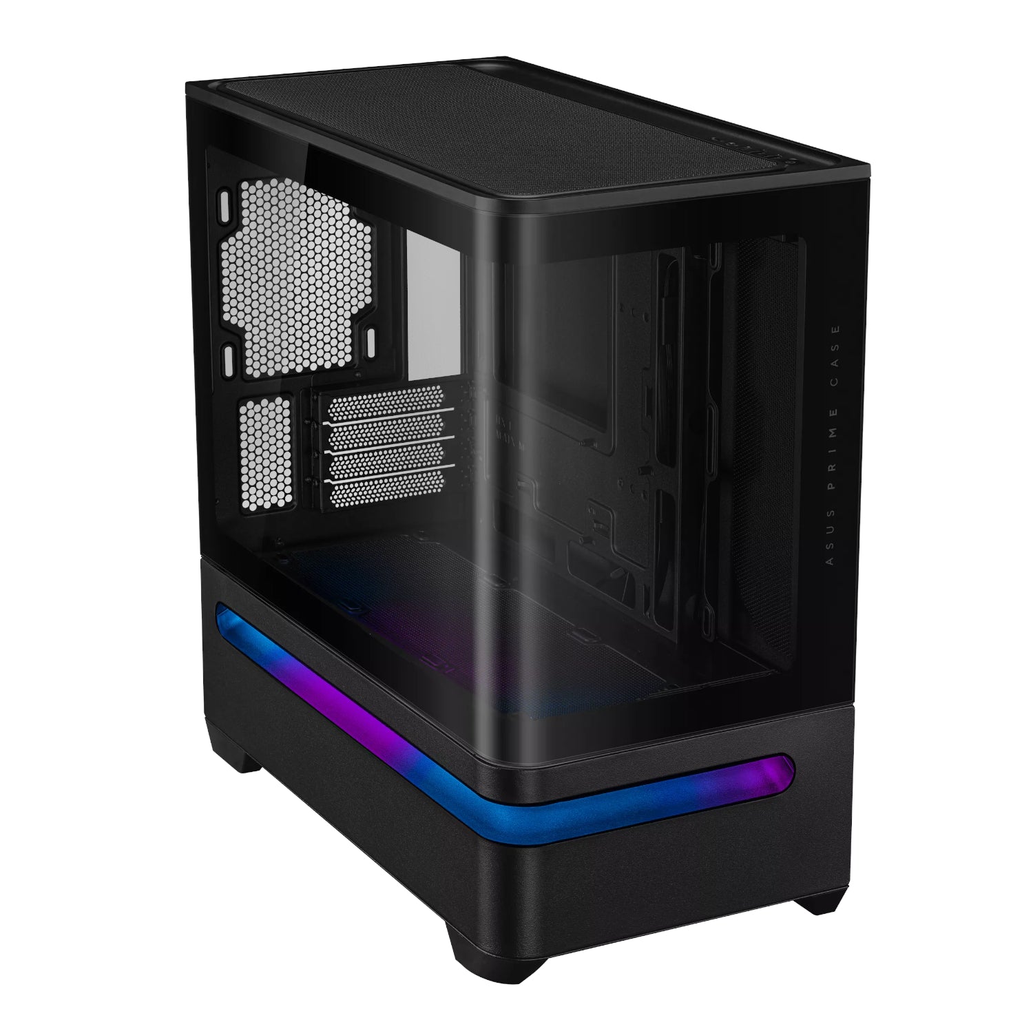 Asus Prime AP202 Curved Tempered Glass Micro-ATX Chassis – Black