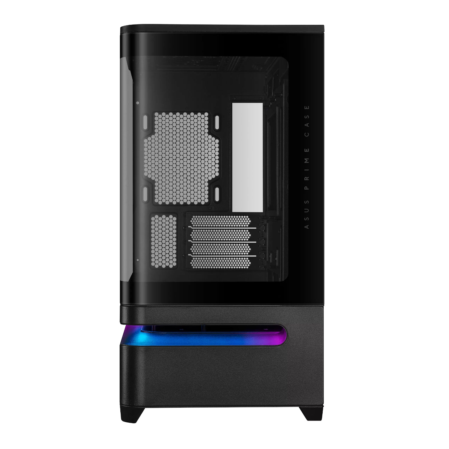 Asus Prime AP202 Curved Tempered Glass Micro-ATX Chassis – Black