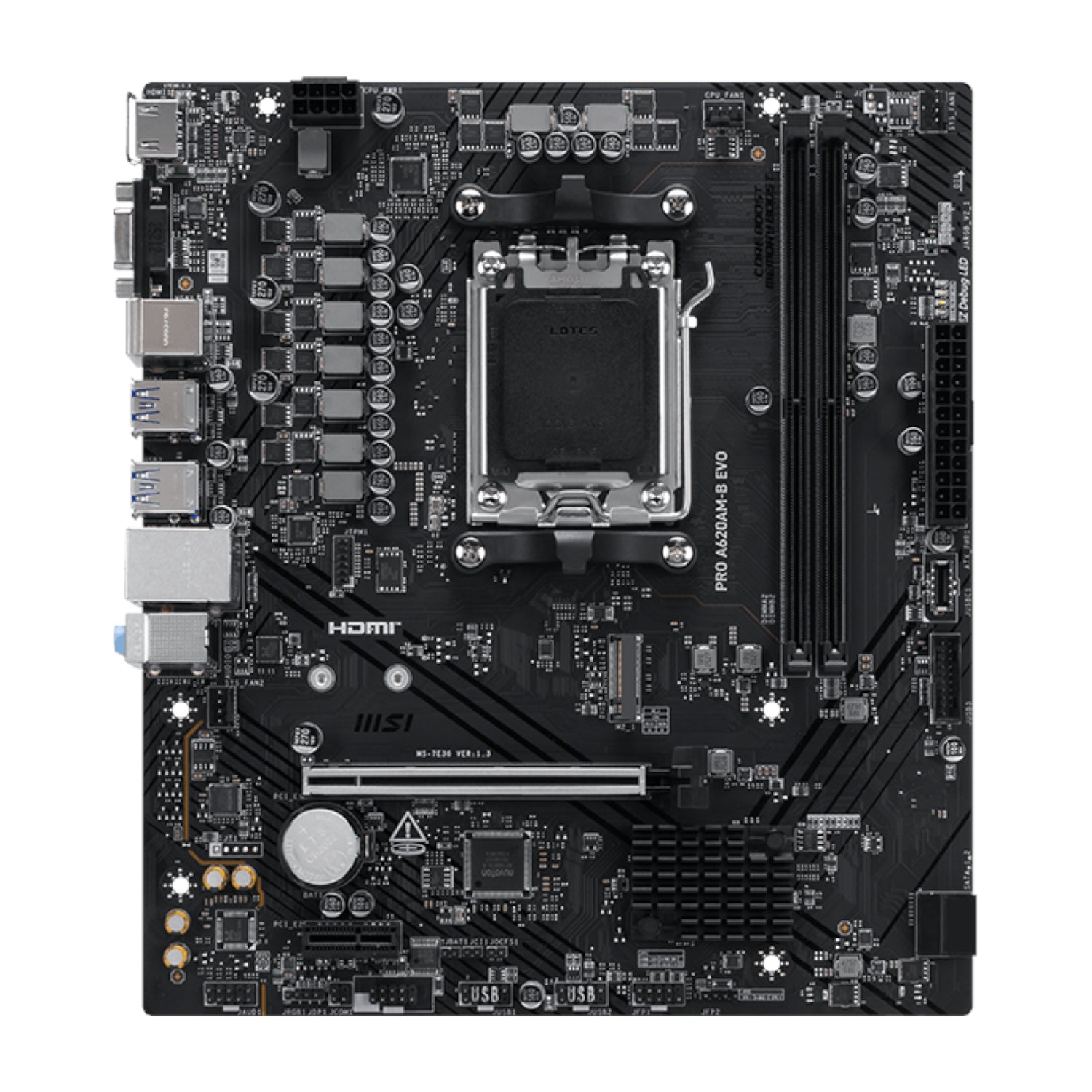 MSI PRO A620AM-B EVO AM5 M-ATX Motherboard