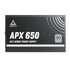 MONTECH APX Series APX 650W - Power supply (internal) - DC-DC - ATX12V - 80 PLUS - AC 100-240 V - 650 Watt - active PFC | SKU PS-APX650